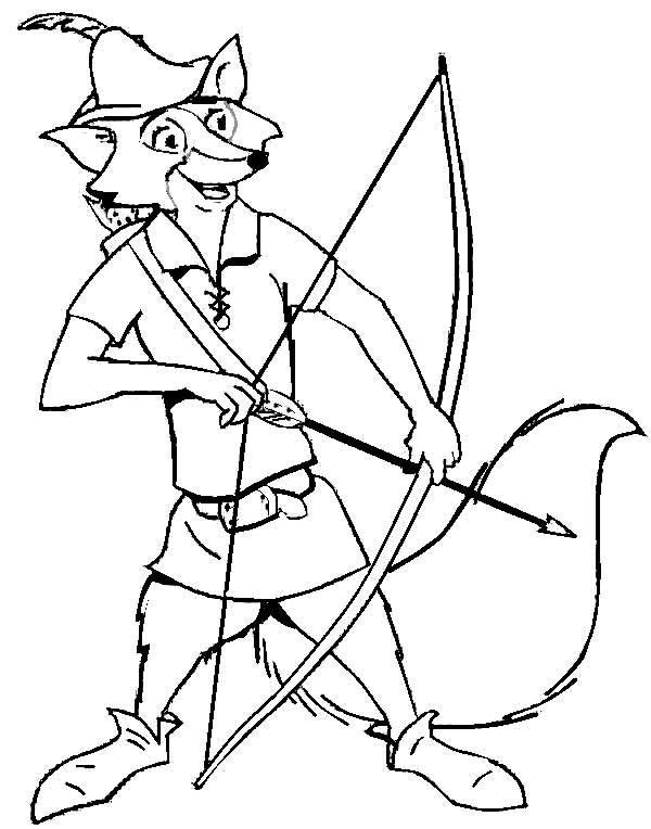 Dibujo para colorear: Robin Hood (Películas de animación) #133080 - Dibujos para Colorear e Imprimir Gratis
