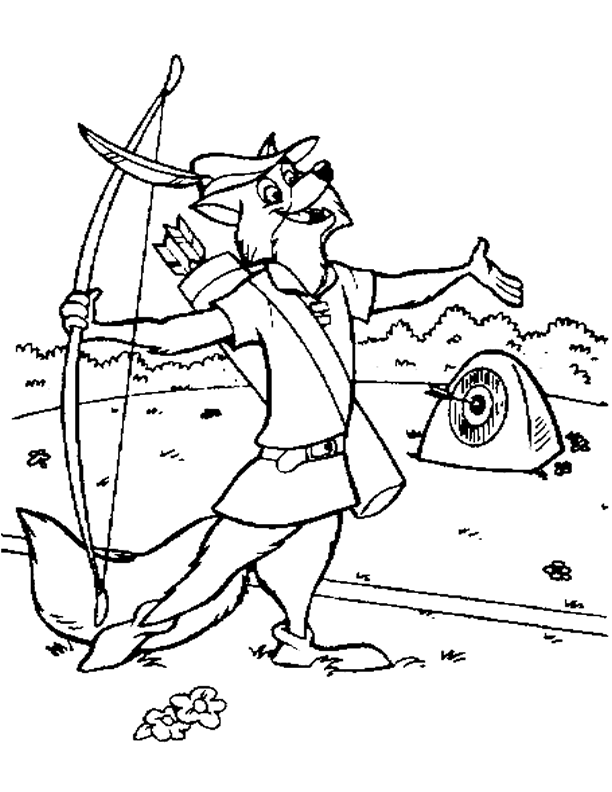 Dibujo para colorear: Robin Hood (Películas de animación) #133084 - Dibujos para Colorear e Imprimir Gratis