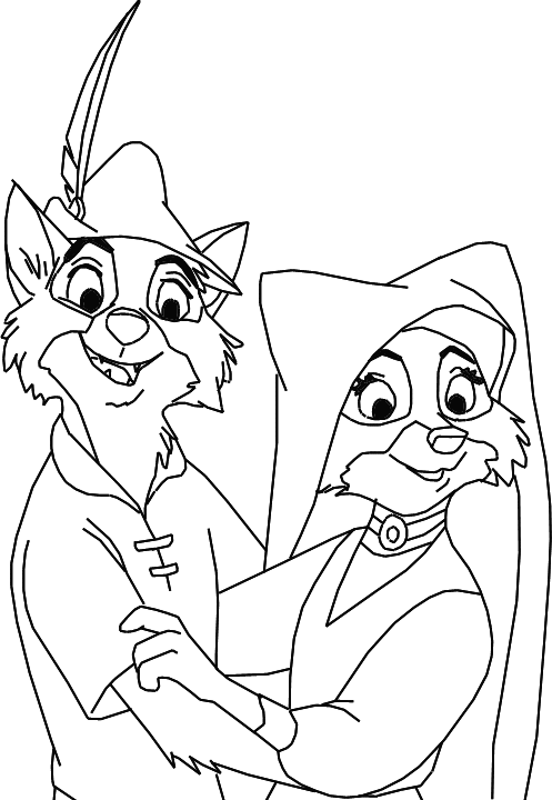 Dibujo para colorear: Robin Hood (Películas de animación) #133095 - Dibujos para Colorear e Imprimir Gratis