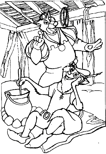 Dibujo para colorear: Robin Hood (Películas de animación) #133178 - Dibujos para Colorear e Imprimir Gratis