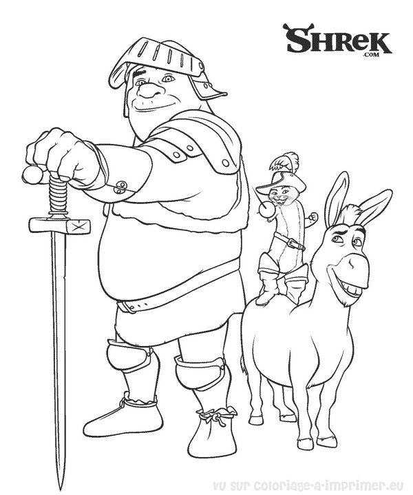 Dibujo para colorear: Shrek (Películas de animación) #115069 - Dibujos para Colorear e Imprimir Gratis