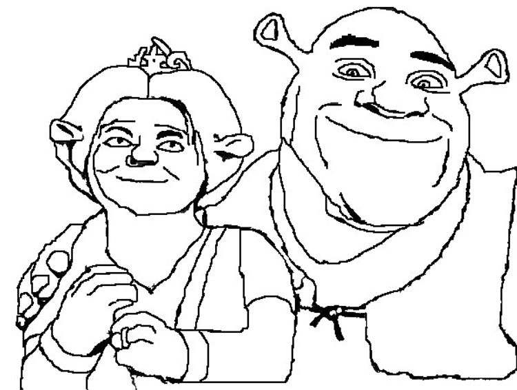Dibujo para colorear: Shrek (Películas de animación) #115259 - Dibujos para Colorear e Imprimir Gratis