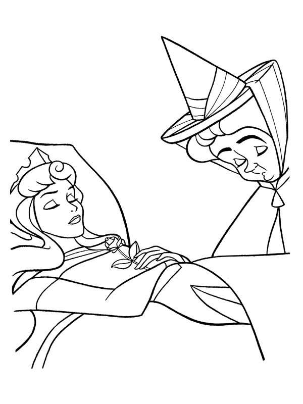 Dibujo para colorear: Sleeping Beauty (Películas de animación) #130725 - Dibujos para Colorear e Imprimir Gratis