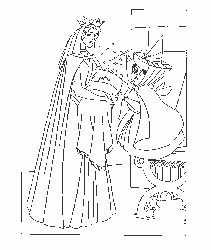 Dibujo para colorear: Sleeping Beauty (Películas de animación) #130732 - Dibujos para Colorear e Imprimir Gratis
