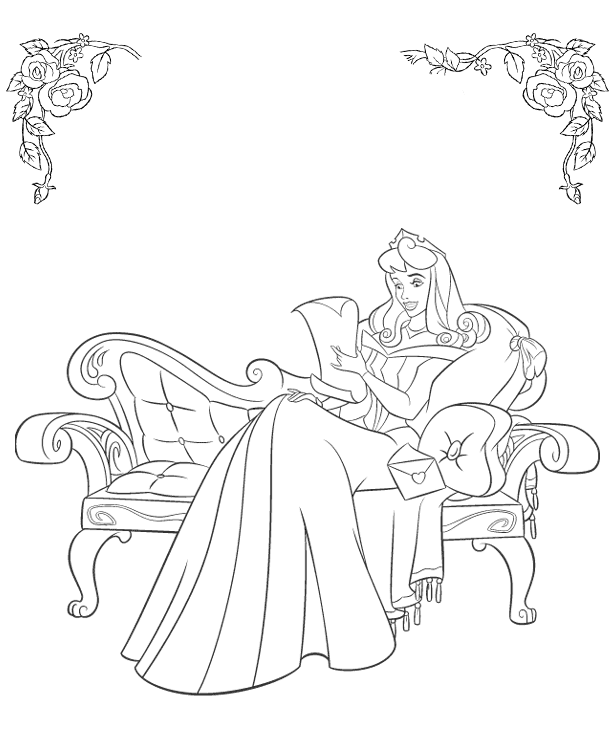 Dibujo para colorear: Sleeping Beauty (Películas de animación) #130754 - Dibujos para Colorear e Imprimir Gratis