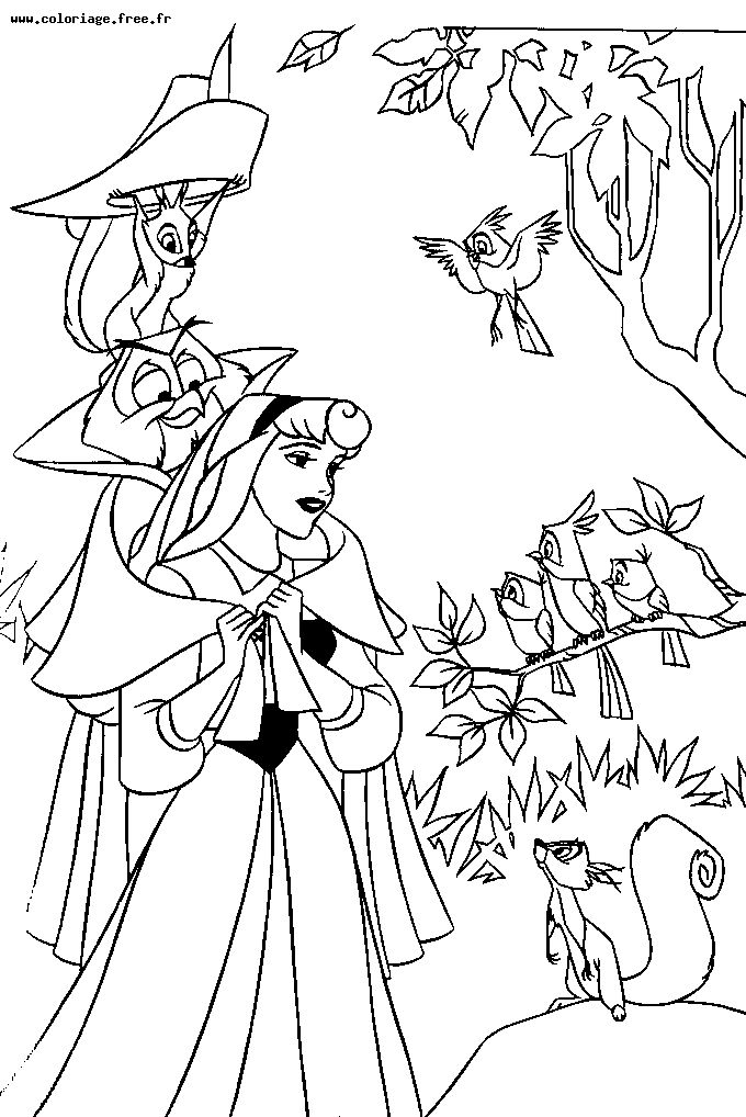 Dibujo para colorear: Sleeping Beauty (Películas de animación) #130853 - Dibujos para Colorear e Imprimir Gratis