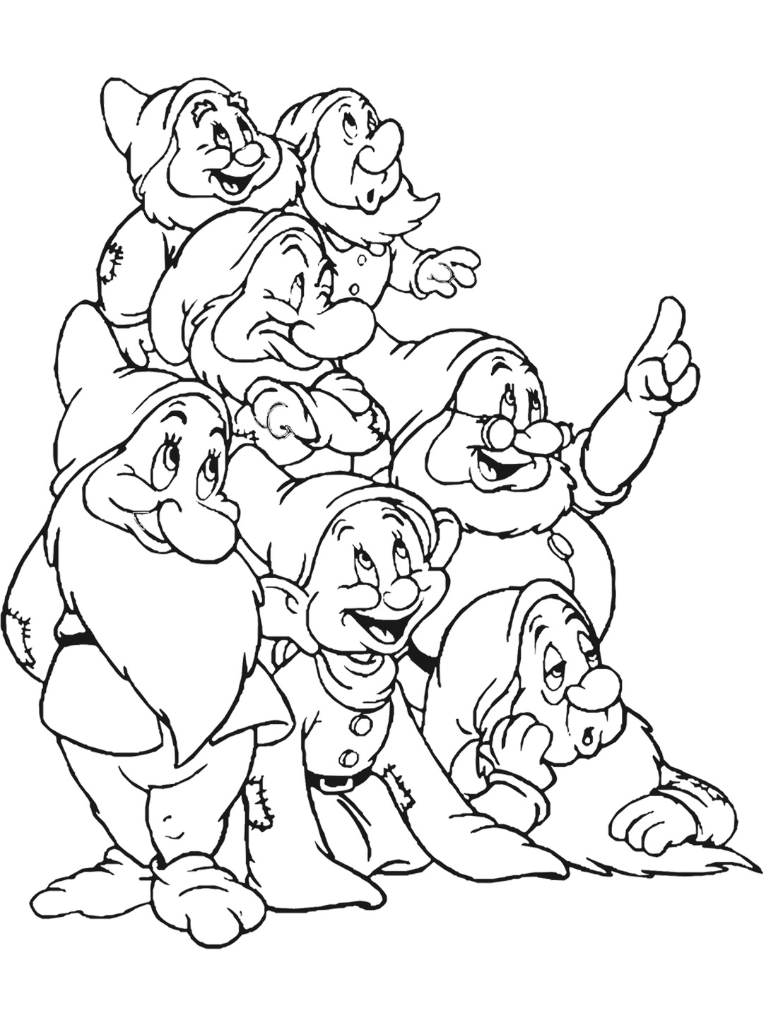 Dibujo para colorear: Snow White and the Seven Dwarfs (Películas de animación) #133830 - Dibujos para Colorear e Imprimir Gratis