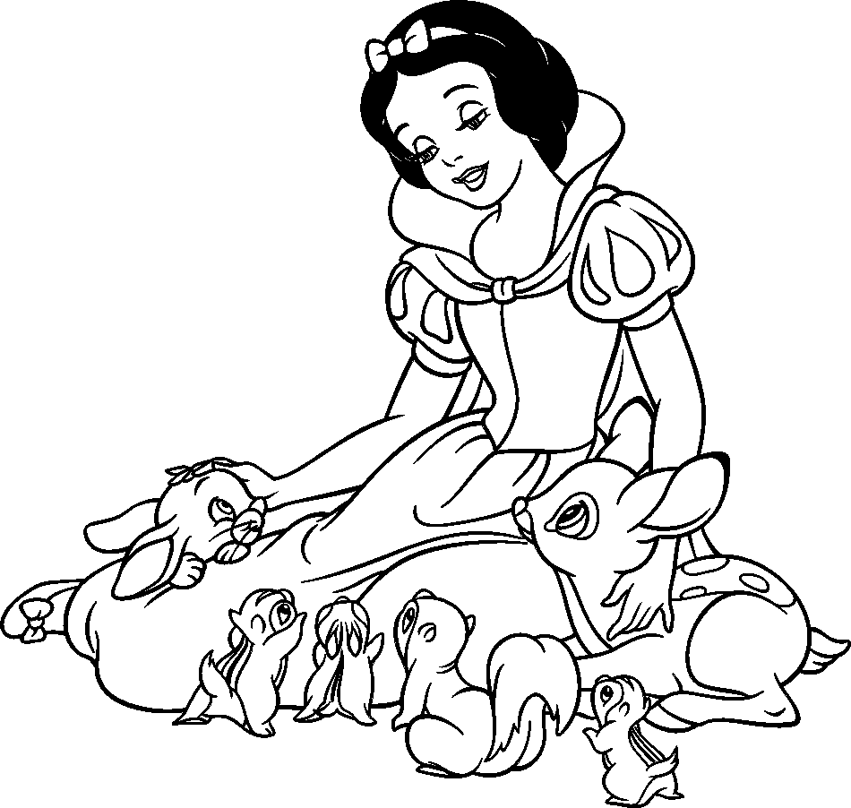 Dibujo para colorear: Snow White and the Seven Dwarfs (Películas de animación) #133844 - Dibujos para Colorear e Imprimir Gratis