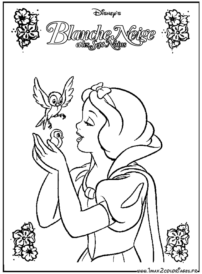 Dibujo para colorear: Snow White and the Seven Dwarfs (Películas de animación) #133859 - Dibujos para Colorear e Imprimir Gratis