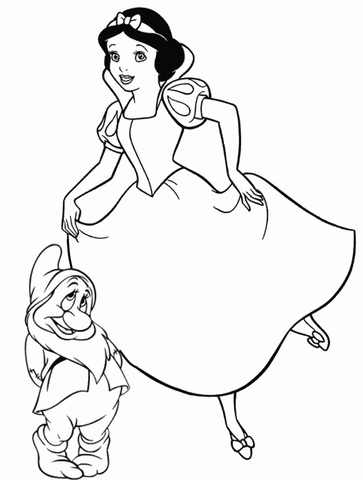Dibujo para colorear: Snow White and the Seven Dwarfs (Películas de animación) #133863 - Dibujos para Colorear e Imprimir Gratis