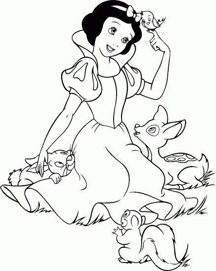 Dibujo para colorear: Snow White and the Seven Dwarfs (Películas de animación) #133872 - Dibujos para Colorear e Imprimir Gratis