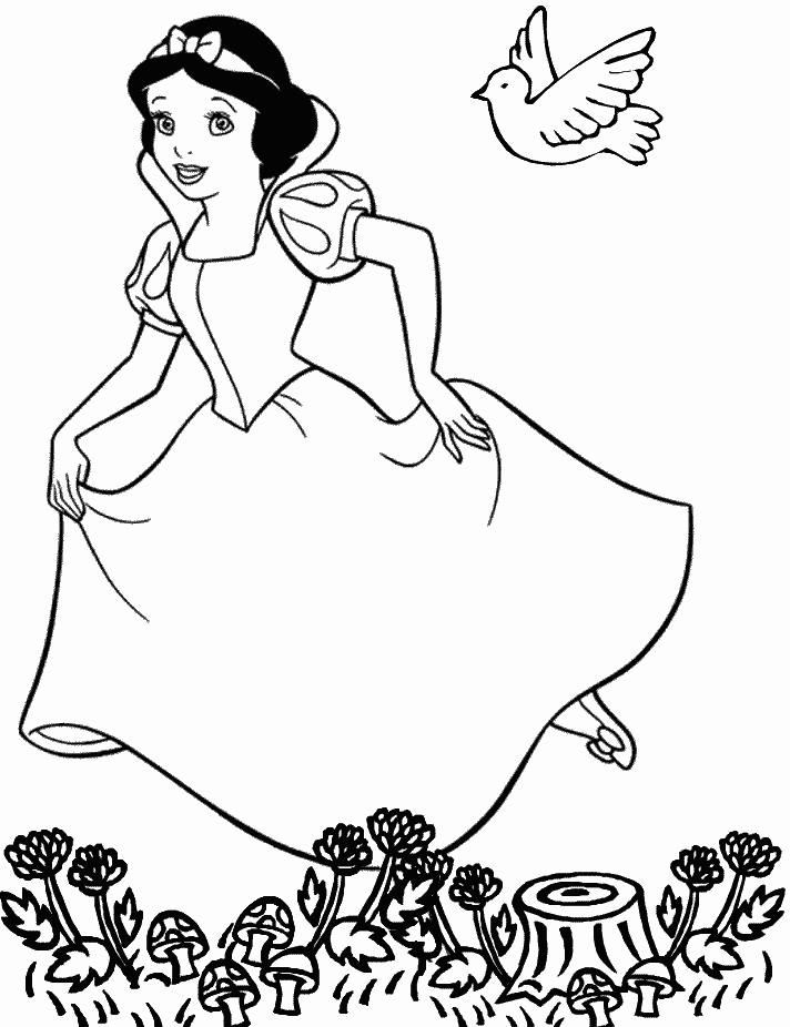 Dibujo para colorear: Snow White and the Seven Dwarfs (Películas de animación) #133874 - Dibujos para Colorear e Imprimir Gratis