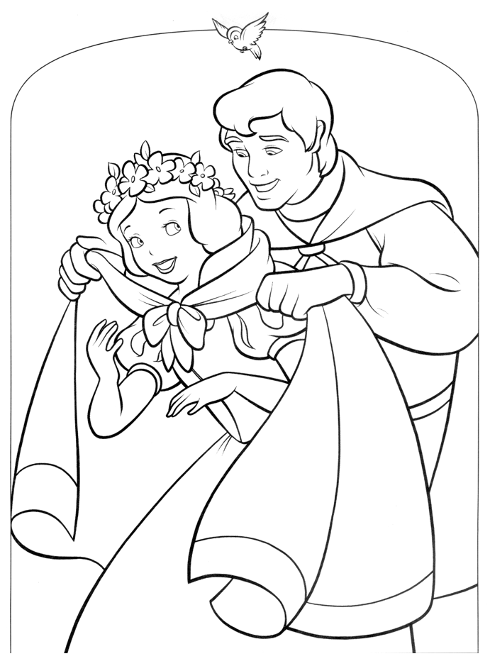 Dibujo para colorear: Snow White and the Seven Dwarfs (Películas de animación) #133900 - Dibujos para Colorear e Imprimir Gratis
