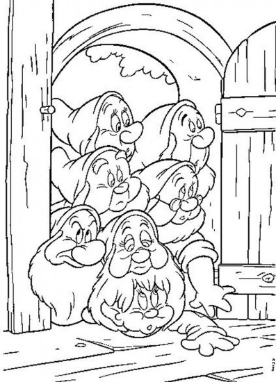 Dibujo para colorear: Snow White and the Seven Dwarfs (Películas de animación) #133925 - Dibujos para Colorear e Imprimir Gratis