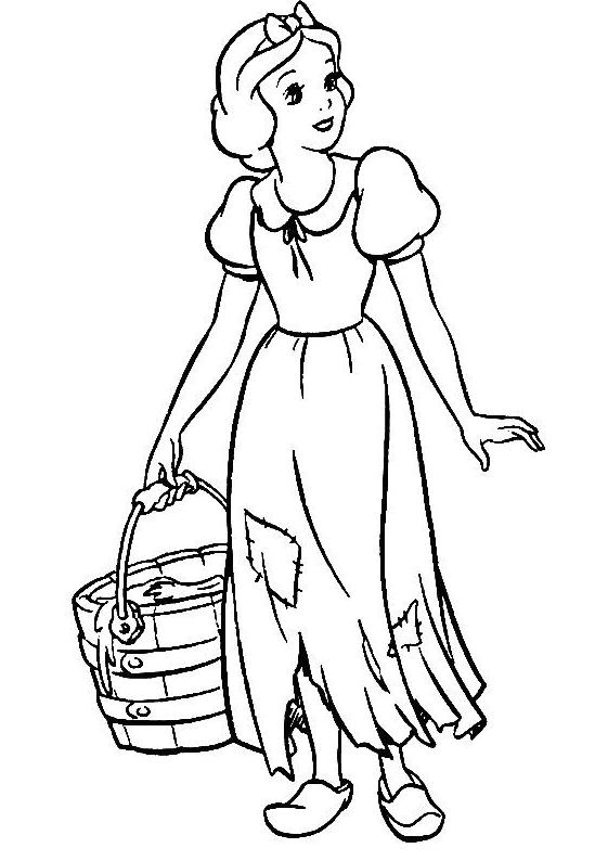 Dibujo para colorear: Snow White and the Seven Dwarfs (Películas de animación) #134002 - Dibujos para Colorear e Imprimir Gratis