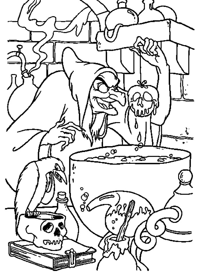 Dibujo para colorear: Snow White and the Seven Dwarfs (Películas de animación) #134007 - Dibujos para Colorear e Imprimir Gratis