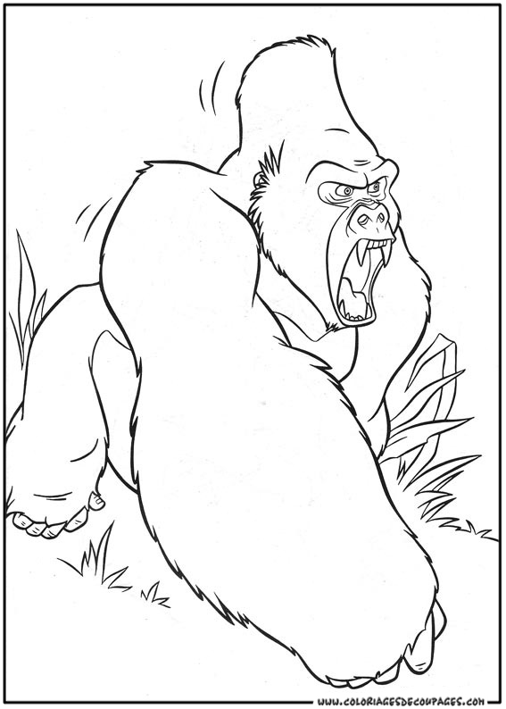 Dibujo para colorear: Tarzan (Películas de animación) #131097 - Dibujos para Colorear e Imprimir Gratis