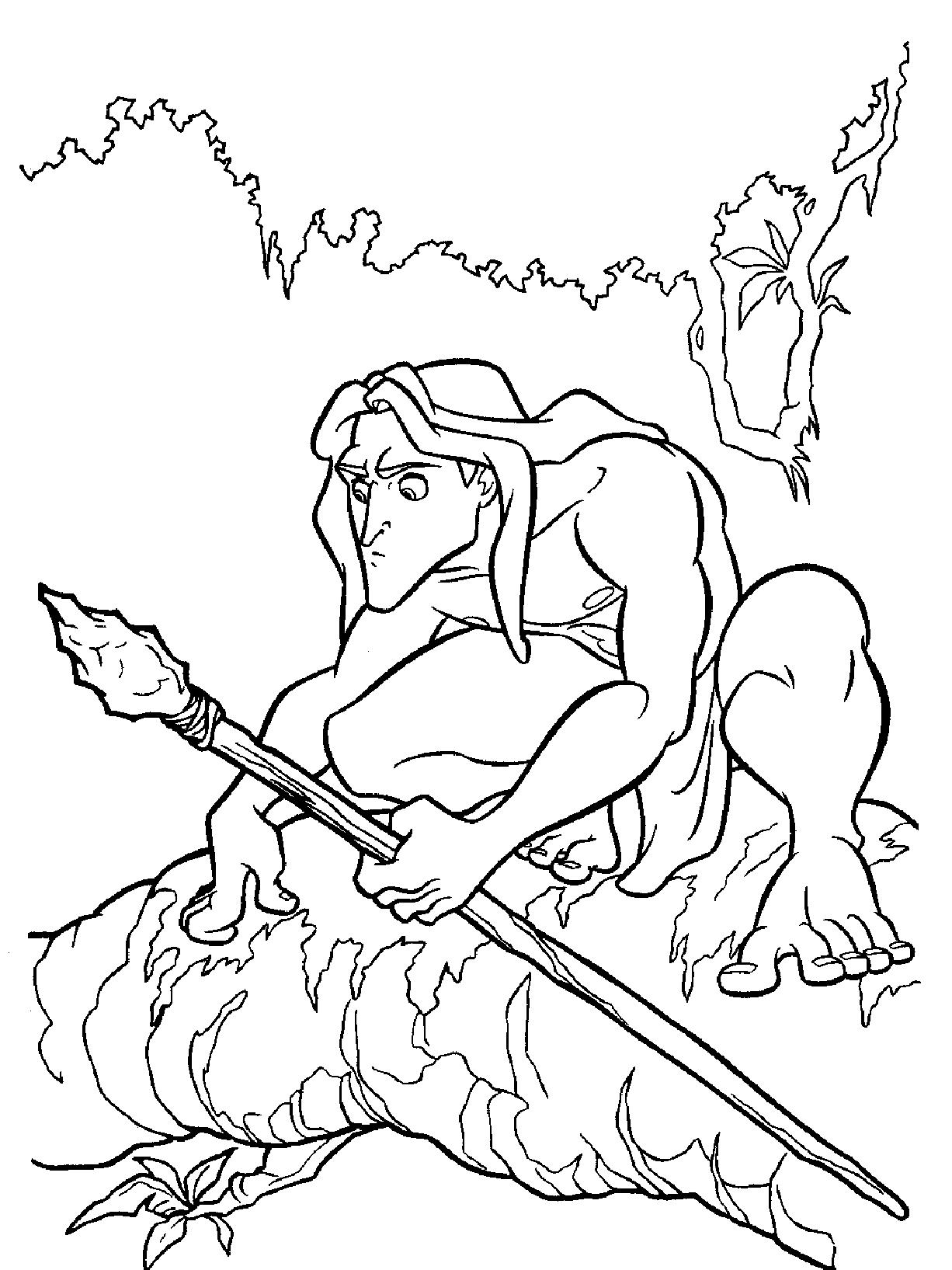 Dibujo para colorear: Tarzan (Películas de animación) #131101 - Dibujos para Colorear e Imprimir Gratis