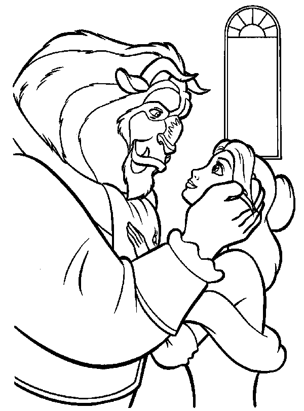 Dibujo para colorear: The Beauty and the Beast (Películas de animación) #130907 - Dibujos para Colorear e Imprimir Gratis