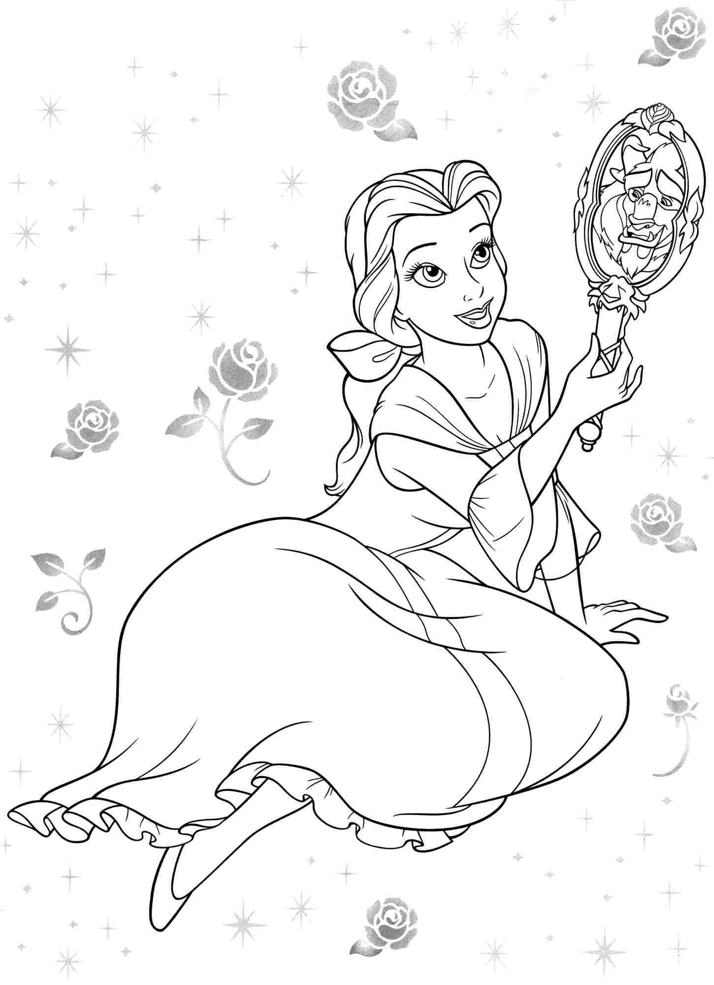 Dibujo para colorear: The Beauty and the Beast (Películas de animación) #131055 - Dibujos para Colorear e Imprimir Gratis