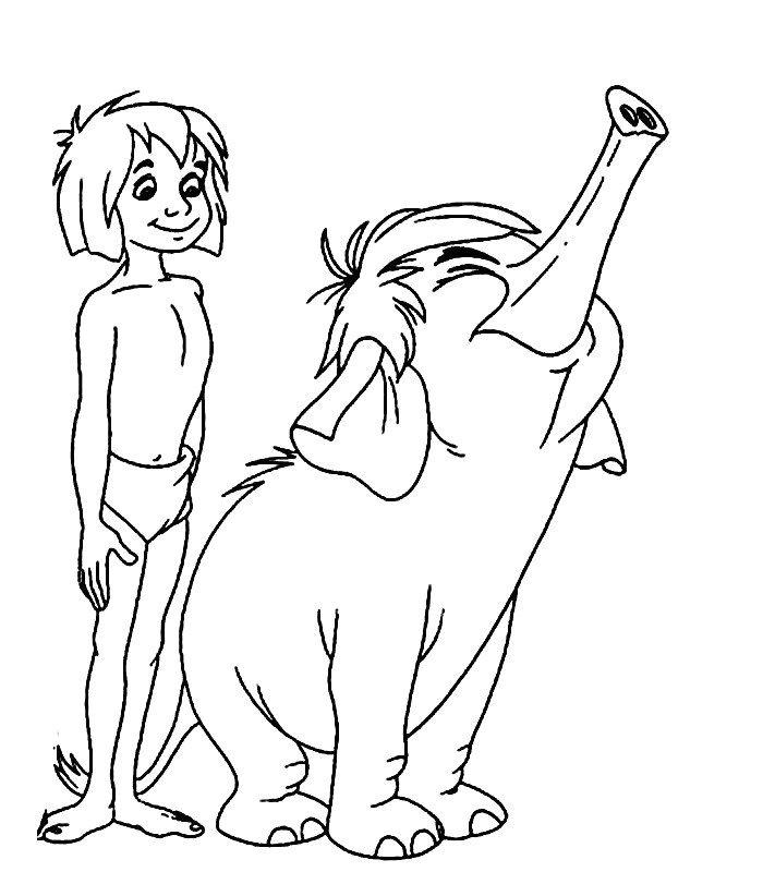 Dibujo para colorear: The Jungle Book (Películas de animación) #130037 - Dibujos para Colorear e Imprimir Gratis
