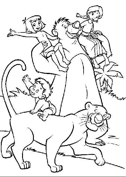 Dibujo para colorear: The Jungle Book (Películas de animación) #130038 - Dibujos para Colorear e Imprimir Gratis