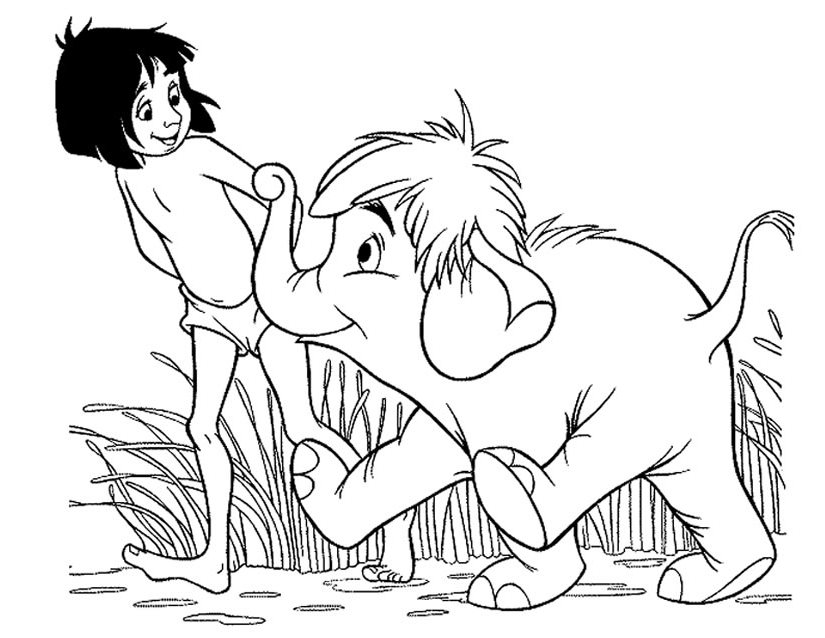 Dibujo para colorear: The Jungle Book (Películas de animación) #130059 - Dibujos para Colorear e Imprimir Gratis