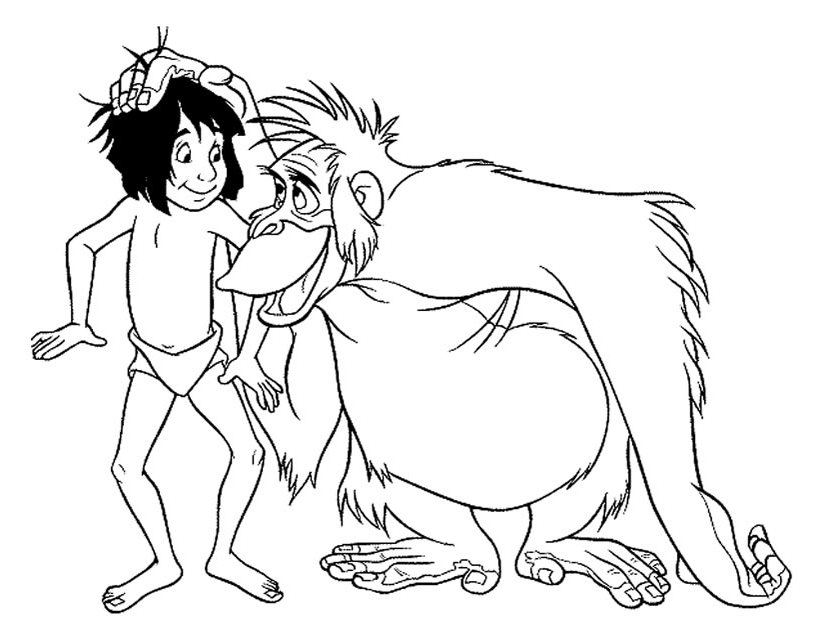 Dibujo para colorear: The Jungle Book (Películas de animación) #130073 - Dibujos para Colorear e Imprimir Gratis