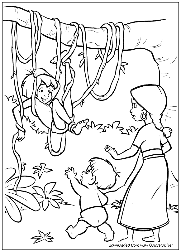 Dibujo para colorear: The Jungle Book (Películas de animación) #130211 - Dibujos para Colorear e Imprimir Gratis