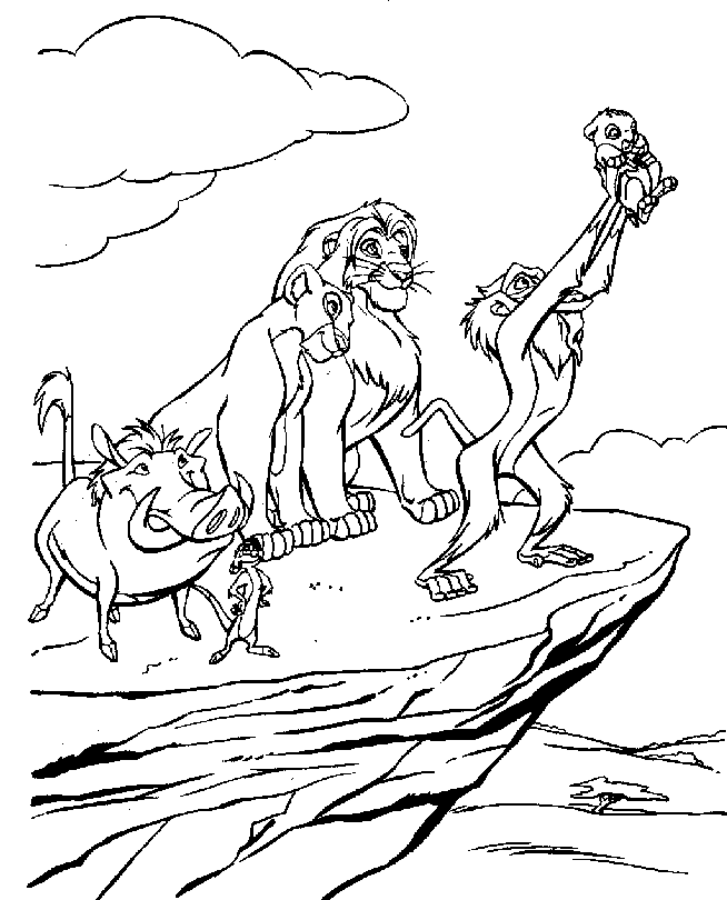 Dibujo para colorear: The Lion King (Películas de animación) #73623 - Dibujos para Colorear e Imprimir Gratis