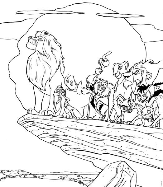 Dibujo para colorear: The Lion King (Películas de animación) #73625 - Dibujos para Colorear e Imprimir Gratis