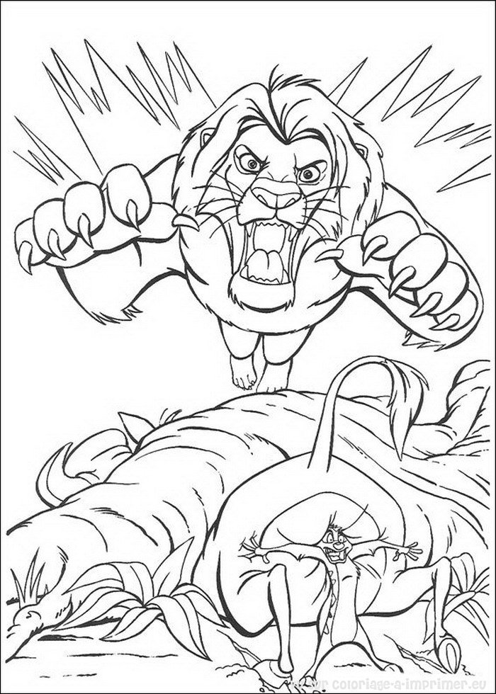 Dibujo para colorear: The Lion King (Películas de animación) #73653 - Dibujos para Colorear e Imprimir Gratis