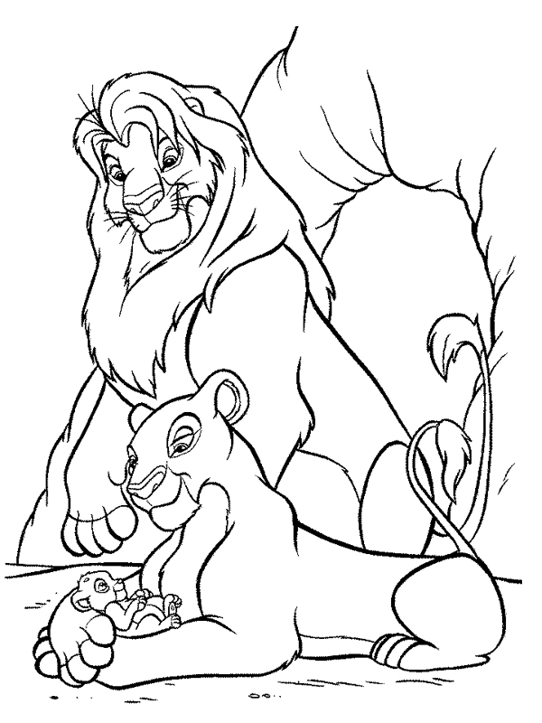 Dibujo para colorear: The Lion King (Películas de animación) #73685 - Dibujos para Colorear e Imprimir Gratis