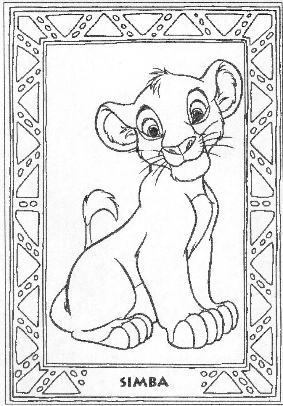 Dibujo para colorear: The Lion King (Películas de animación) #73733 - Dibujos para Colorear e Imprimir Gratis