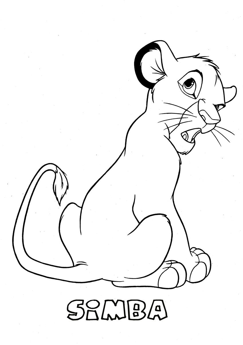 Dibujo para colorear: The Lion King (Películas de animación) #73887 - Dibujos para Colorear e Imprimir Gratis