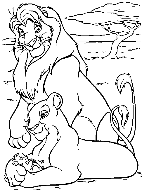 Dibujo para colorear: The Lion King (Películas de animación) #73955 - Dibujos para Colorear e Imprimir Gratis