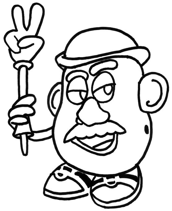 Dibujo para colorear: Toy Story: Mister Potato Head (Películas de animación) #45110 - Dibujos para Colorear e Imprimir Gratis