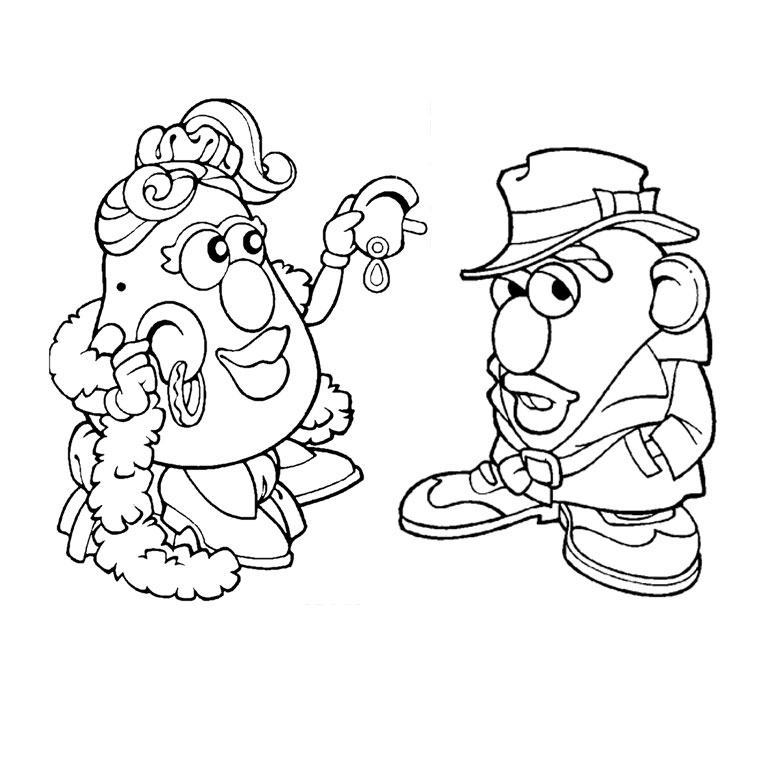 Dibujo para colorear: Toy Story: Mister Potato Head (Películas de animación) #45119 - Dibujos para Colorear e Imprimir Gratis