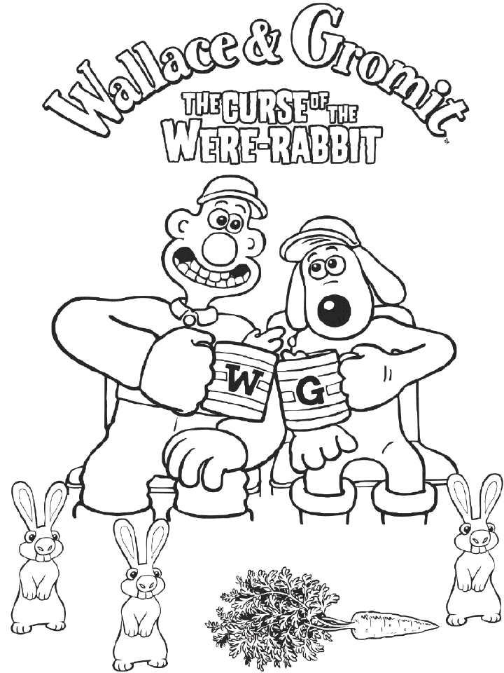 Dibujo para colorear: Wallace and Gromit (Películas de animación) #133460 - Dibujos para Colorear e Imprimir Gratis