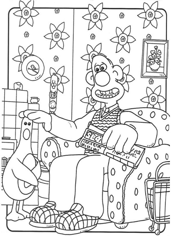 Dibujo para colorear: Wallace and Gromit (Películas de animación) #133462 - Dibujos para Colorear e Imprimir Gratis