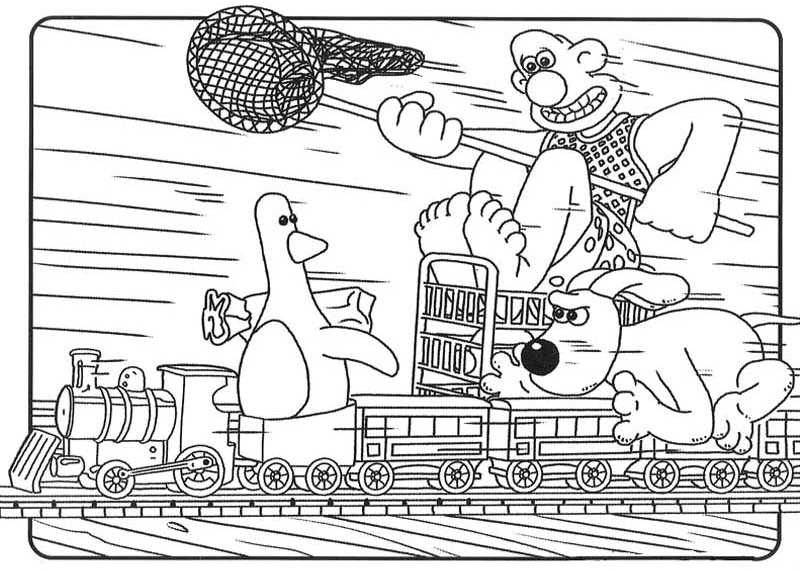 Dibujo para colorear: Wallace and Gromit (Películas de animación) #133466 - Dibujos para Colorear e Imprimir Gratis