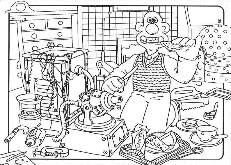 Dibujo para colorear: Wallace and Gromit (Películas de animación) #133475 - Dibujos para Colorear e Imprimir Gratis
