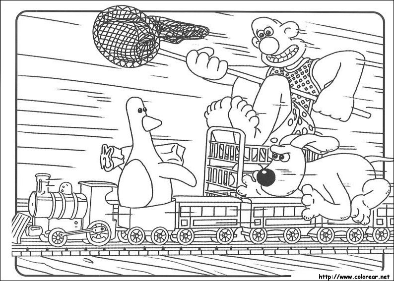 Dibujo para colorear: Wallace and Gromit (Películas de animación) #133478 - Dibujos para Colorear e Imprimir Gratis