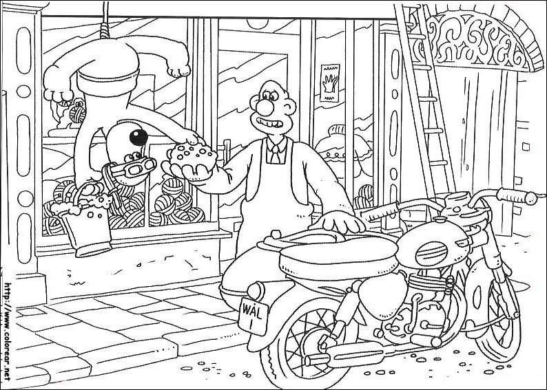 Dibujo para colorear: Wallace and Gromit (Películas de animación) #133479 - Dibujos para Colorear e Imprimir Gratis