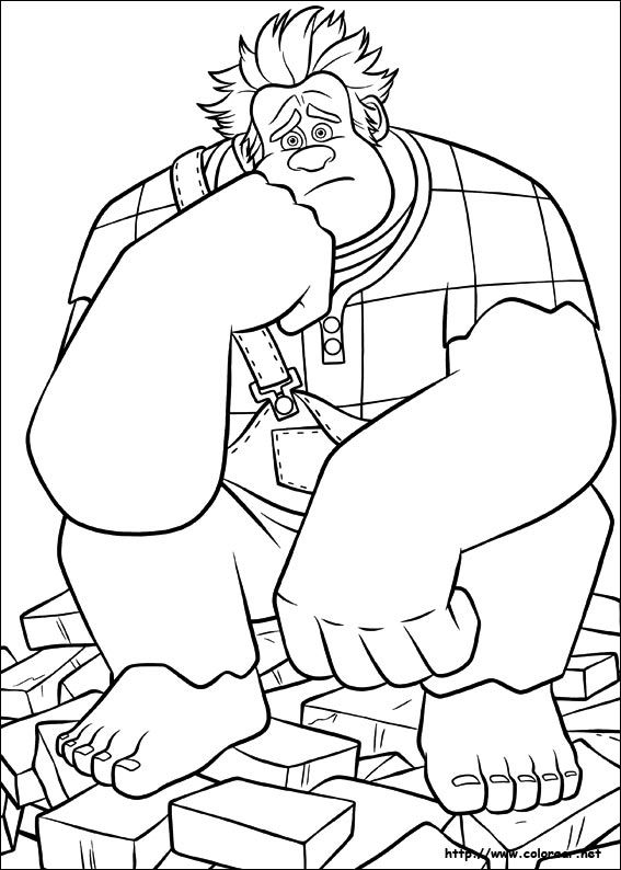 Dibujo para colorear: Wreck-It Ralph (Películas de animación) #130613 - Dibujos para Colorear e Imprimir Gratis