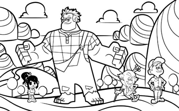 Dibujo para colorear: Wreck-It Ralph (Películas de animación) #130673 - Dibujos para Colorear e Imprimir Gratis