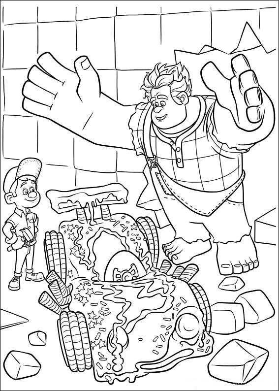 Dibujo para colorear: Wreck-It Ralph (Películas de animación) #130701 - Dibujos para Colorear e Imprimir Gratis