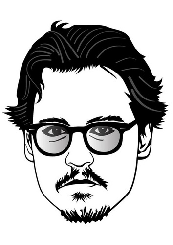 Dibujo para colorear: Johnny Depp (Persona famosa) #123657 - Dibujos para Colorear e Imprimir Gratis