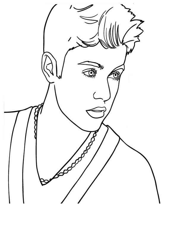 Dibujo para colorear: Justin Bieber (Persona famosa) #122481 - Dibujos para Colorear e Imprimir Gratis