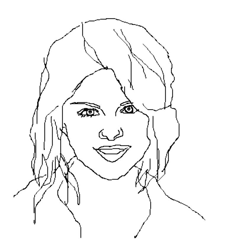 Dibujo para colorear: Selena Gomez (Persona famosa) #123820 - Dibujos para Colorear e Imprimir Gratis